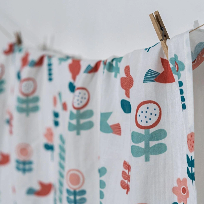 Itsy Bitsy Kids Big Flower Lemon , Müslin Ağız Mendili , 40x40 Cm 6'lı Set