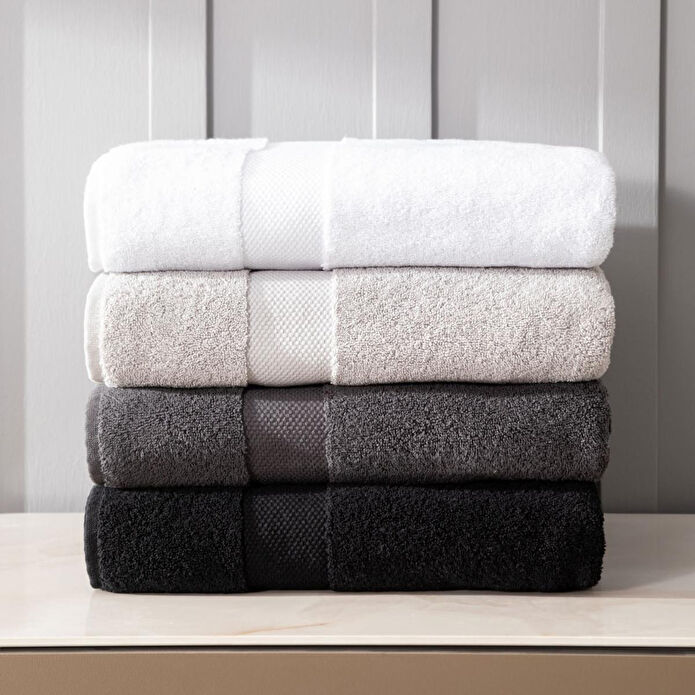 Mudo Home Classy Yüz Havlusu Beyaz 50x90 Cm