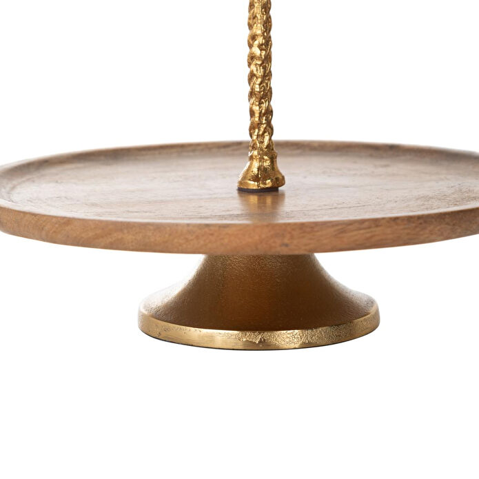 Mudo Home Wooden Dekorati̇f Kek Standi 40 Cm