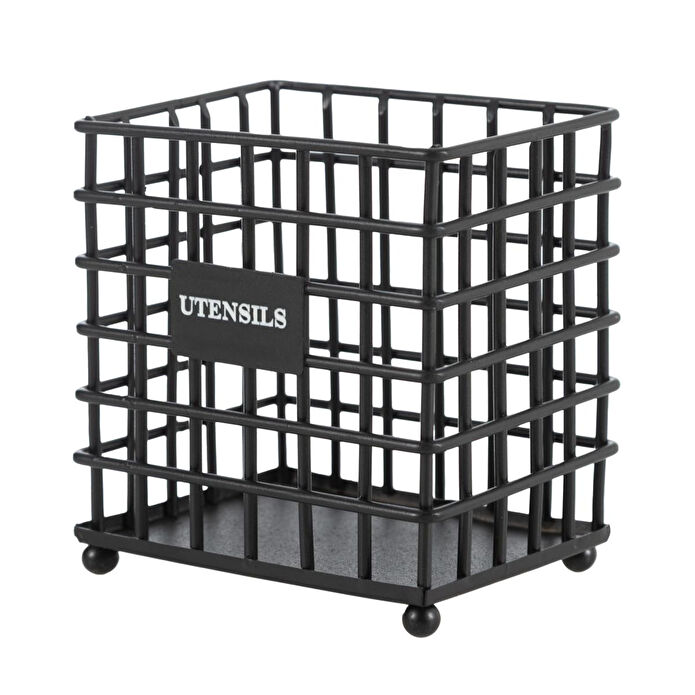 Mudo Home Black Metal Kaşiklik