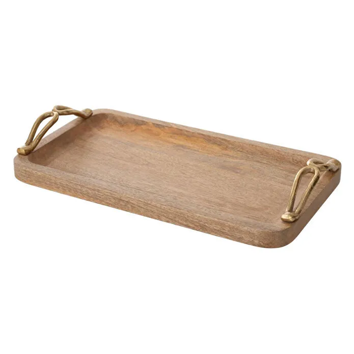 Mudo Home Grove Dekorati̇f Tepsi̇ 43 X 22 Cm