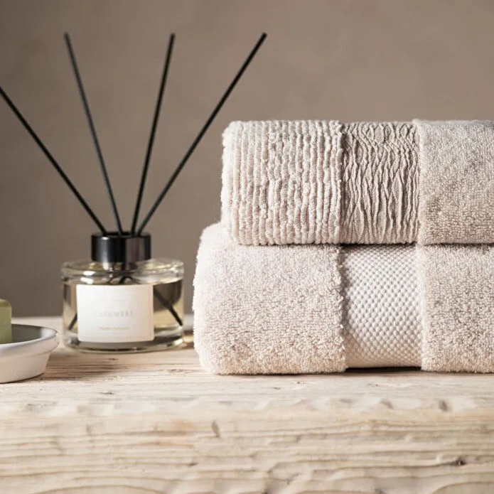 Mudo Home Classy Banyo Havlusu Bej 90x150 Cm