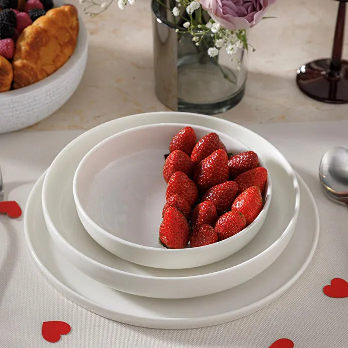 Mudo Home Ephesus White Çukur Tabak 22cm