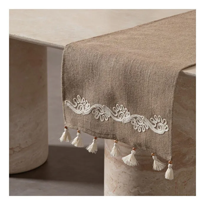 Mudo Home Jüt Lase İşlemeli̇ Runner 45x130