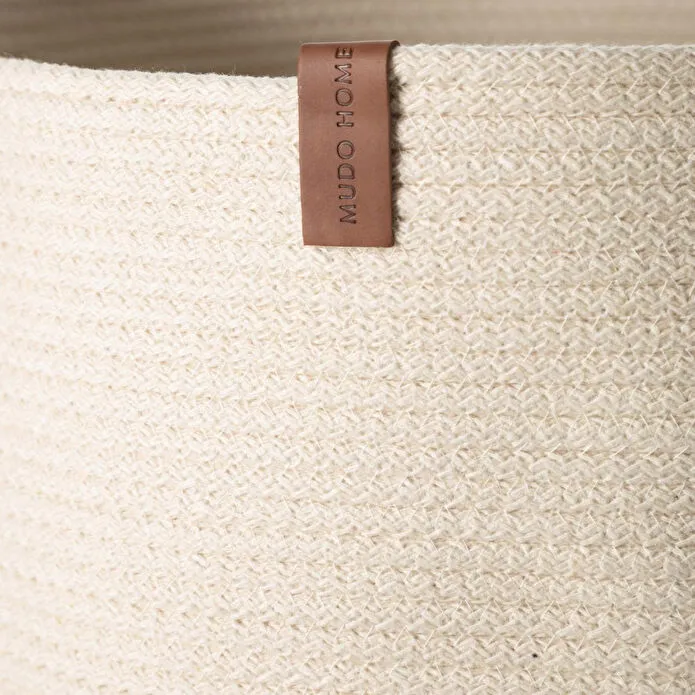 Mudo Home Venus Çamaşir Sepeti̇ Bej Ekru 35x35x45