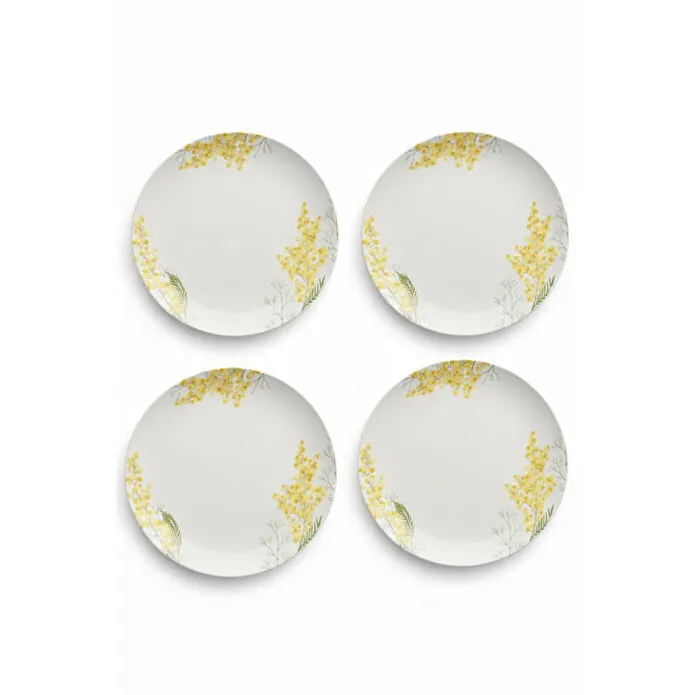 Rakle Mimosa Seramik 4'lü Servis Tabağı Seti 25,5 Cm