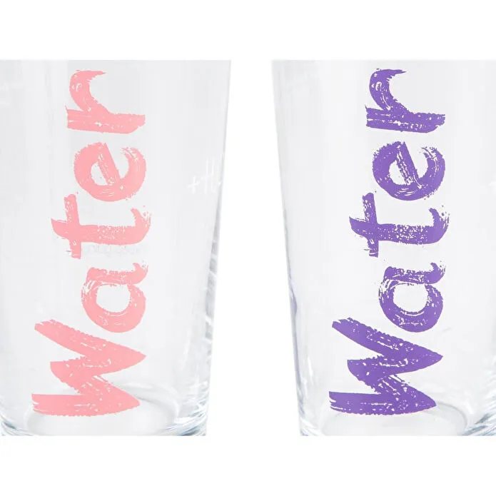 Mudo Home Water Bardak 570 Ml 2'li̇ Set - Pembe & Mor