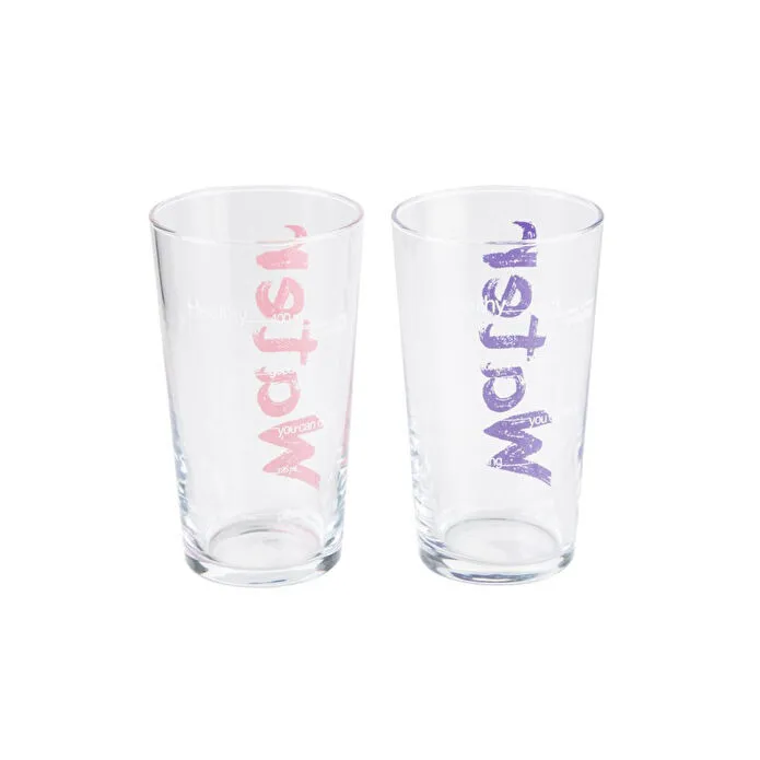 Mudo Home Water Bardak 570 Ml 2'li̇ Set - Pembe & Mor
