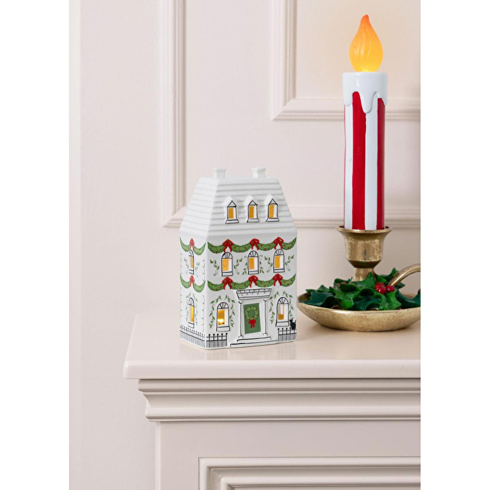 The Mia Dekoratif Led Işıklı Ev Biblo 12x7x19 Cm