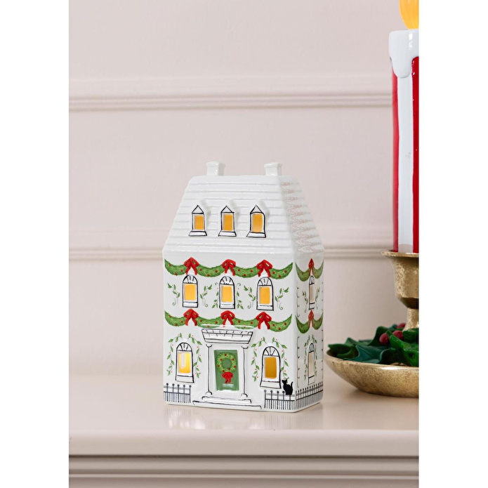 The Mia Dekoratif Led Işıklı Ev Biblo 12x7x19 Cm