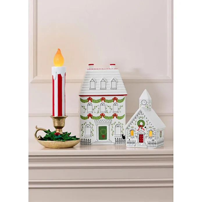 The Mia Dekoratif Led Işıklı Mum 18x17x38 Cm