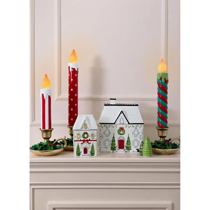 The Mia Dekoratif Led Işıklı Ev Biblo 11x9x18 Cm