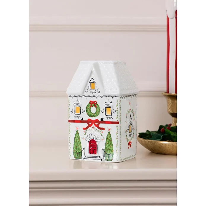 The Mia Dekoratif Led Işıklı Ev Biblo 11x9x18 Cm