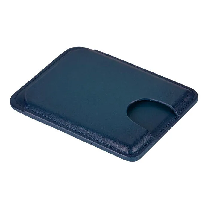 Bloominbag Linea Midnight Blue Phone Card Holder Deri Telefon Kartlık