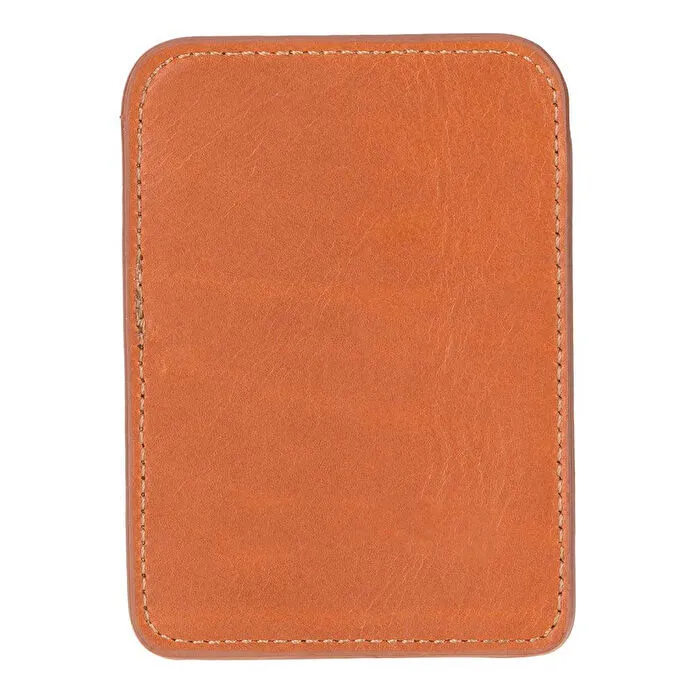 Bloominbag Linea Warm Camel Phone Card Holder Deri Telefon Kartlık