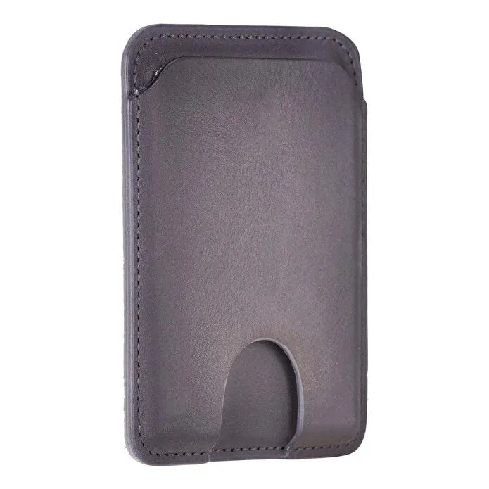 Bloominbag Linea Stone Grey Phone Card Holder Deri Telefon Kartlık