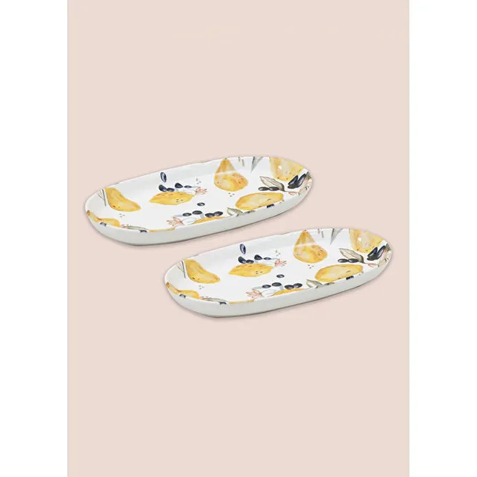 The Mia Limoncello Oval Servis 2li 26 Cm Lmn023