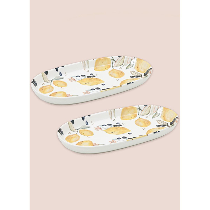 The Mia Limoncello Oval Servis 2li 29 Cm Lmn024