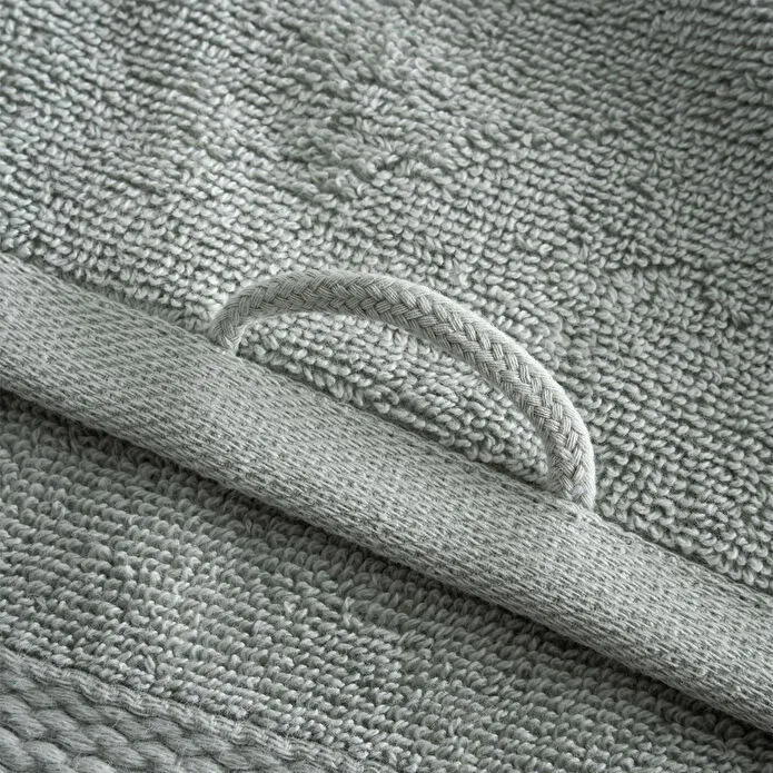 Green Black Lara 3'lü Havlu Seti %100 Pamuk Bordürlü Yeşil