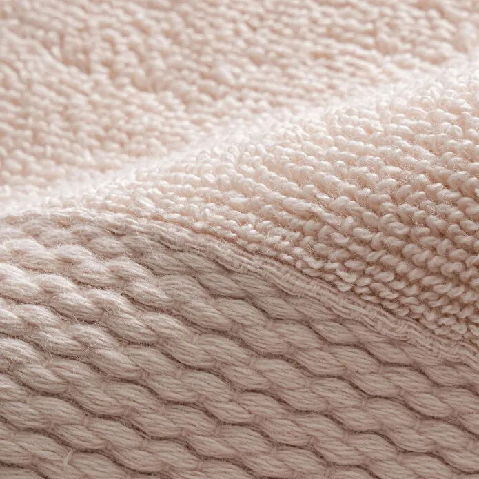 Green Black Lara 3'lü Havlu Seti %100 Pamuk Bordürlü Açık Somon