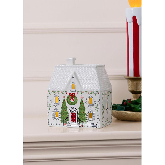 The Mia Dekoratif Led Işıklı Ev Biblo14x9x17 Cm