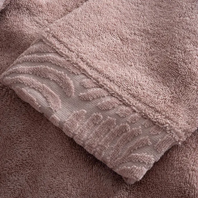 Green Black Fiorina Aile Bornoz Seti 10 Parça %100 Pamuk Jakarlı Pudra-bej