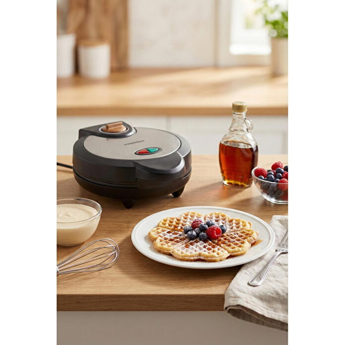 Premier Pwm 215 Waffle Makinesi Yapışmaz Plakalı Siyah Renk
