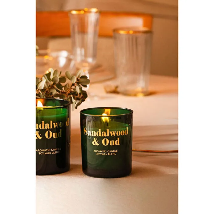 Rakle Glam Sandalwood&oud Kokulu 2'li Mum Seti Yeşil 120 Gr - 200 Gr