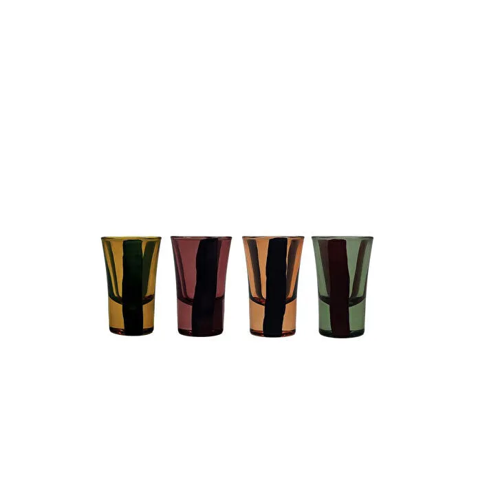 Rakle Jüpiter 4'lü Shot Bardağı Seti 34 Cc