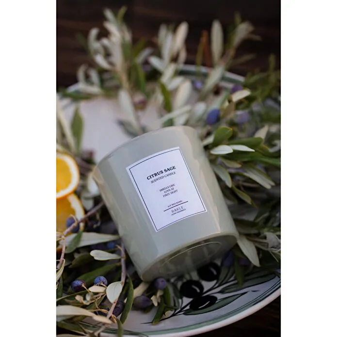 Rakle Le Jardin Citrus Sage Kokulu 2'li Mum Seti Yeşil 120 Gr - 200 Gr