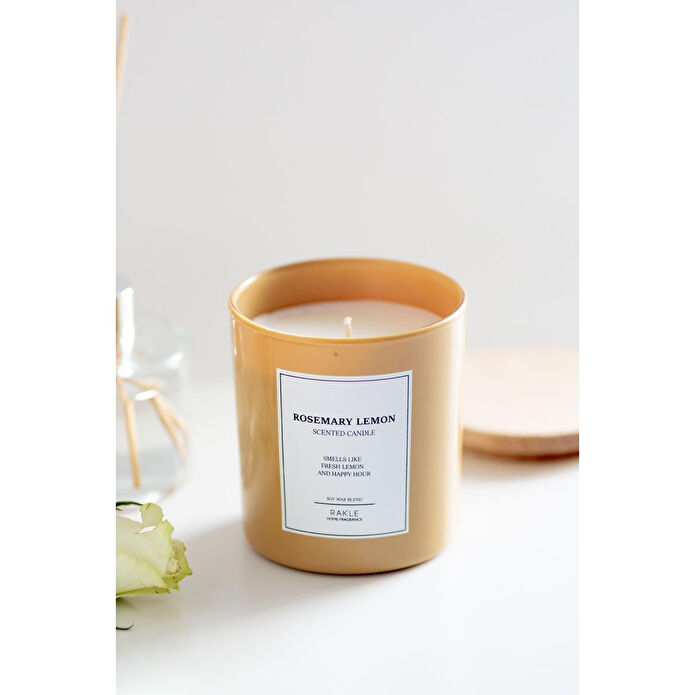 Rakle Le Jardin Rosemary Lemon Kokulu 2'li Mum Seti Sarı 120 Gr - 200 Gr