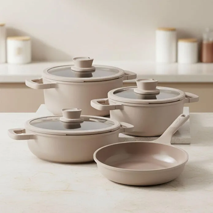 Berghoff Leo Stone 7 Parça Tencere Tava Set