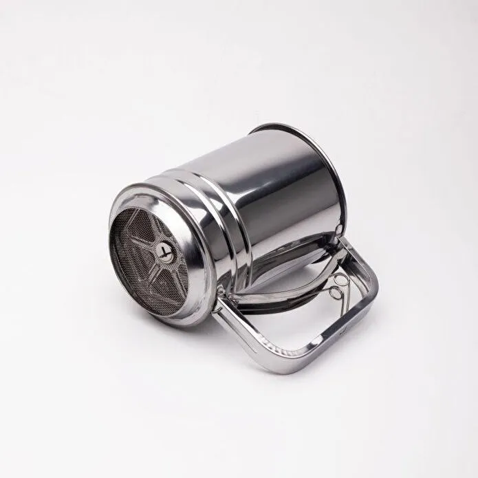 Emaylab Metal Paslanmaz Çelik Tetikli Un Eleği, Pratik Un Ve Şeker Eleği