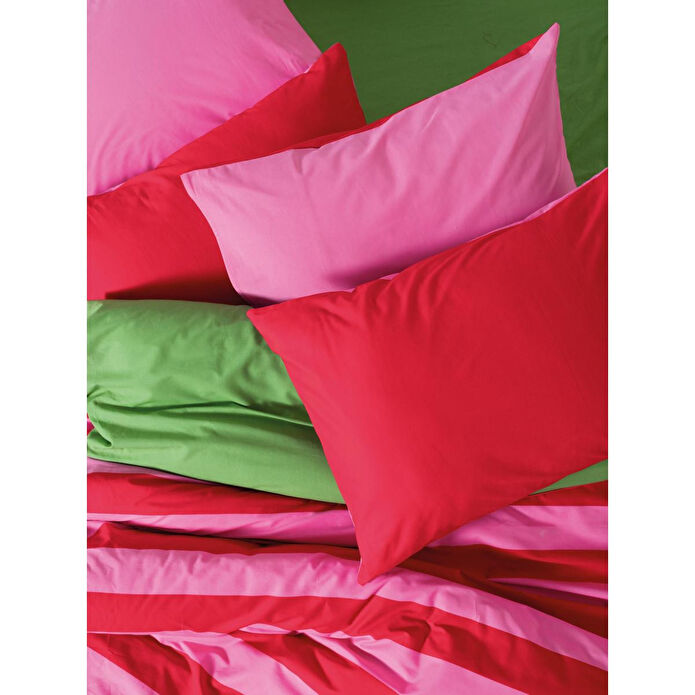 Cozy Home Popping Colors Çift Kişilik Lastikli Çarşaflı Nevresim Takımı Cherie Yeşil