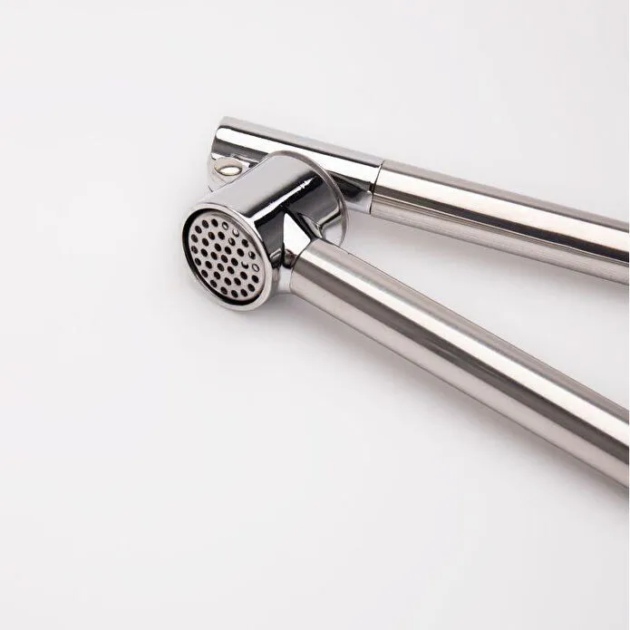 Emaylab Paslanmaz Çelik Hazneli Sarımsak Ezici – Ergonomik Tutma, Soymadan Ezme, Çıkarılabilir Hazneli