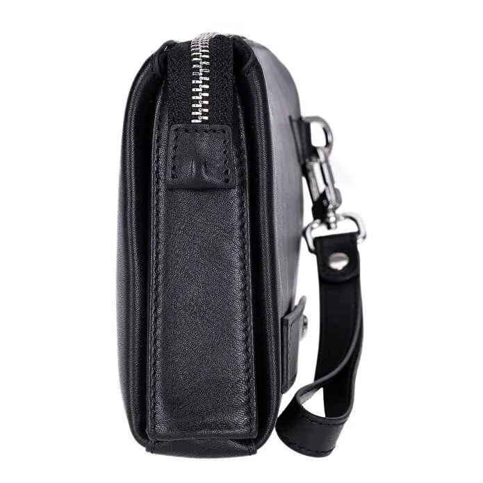 Bloominbag Forte Wrist Onyx Black Unisex Kilitli Clutch Çanta