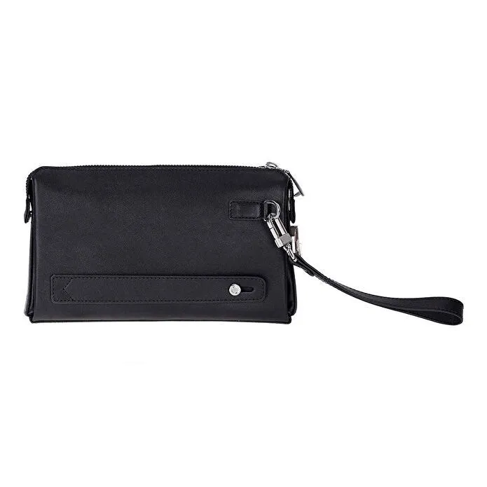 Bloominbag Forte Wrist Onyx Black Unisex Kilitli Clutch Çanta