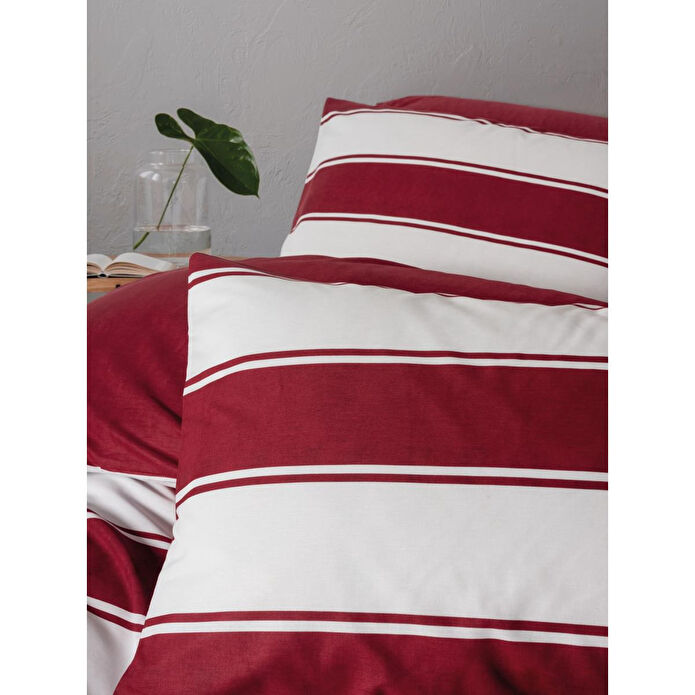 Cozy Home festive Tek Kişilik Lastikli Çarşaflı Nevresim Takımı Jolly Kırmızı