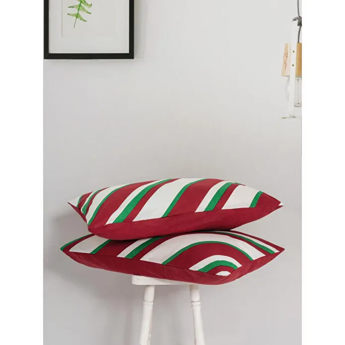 Cozy Home Festive Çift Kişilik Lastikli Çarşaflı Nevresim Takımı Merry Kırmızı