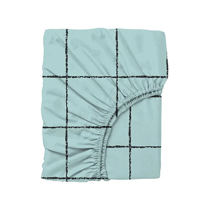 Cozy Home Tek Kişilik Lastikli Çarşaflı Nevresim Takımı Modern Mint