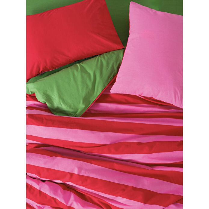 Cozy Home popping Colors Tek Kişilik Lastikli Çarşaflı Nevresim Takımı Cherie Yeşil