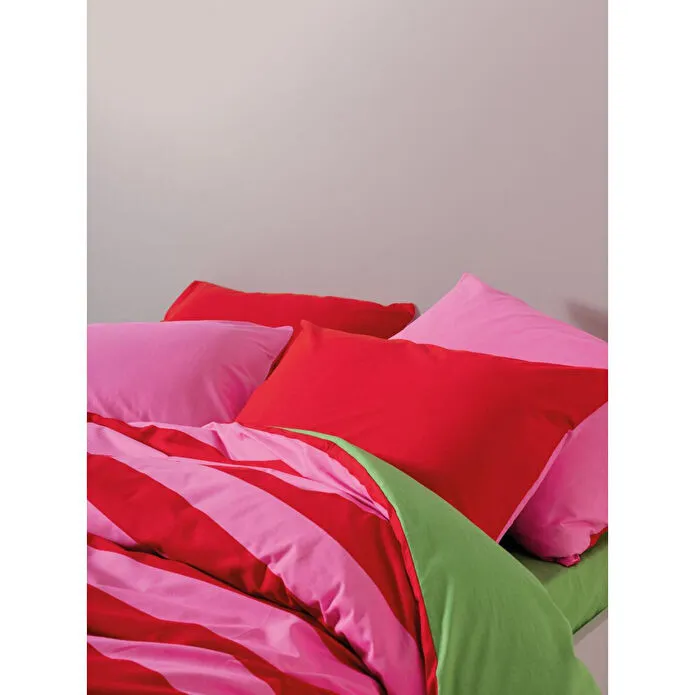 Cozy Home Popping Colors Çift Kişilik Lastikli Çarşaflı Nevresim Takımı Cherie Yeşil 180x200