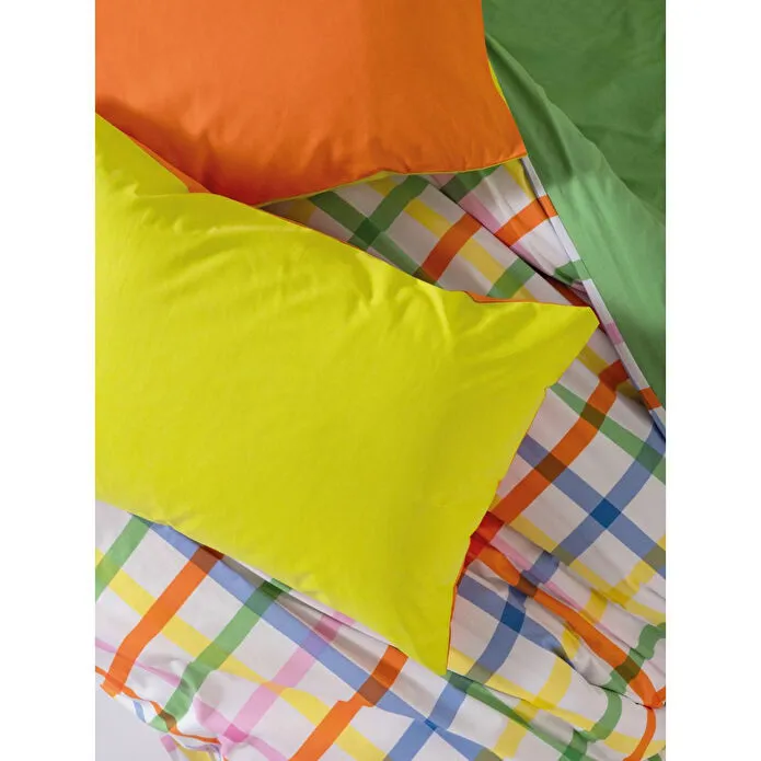 Cozy Home Popping Colors Çift Kişilik Lastikli Çarşaflı Nevresim Takımı Hype Yeşil
