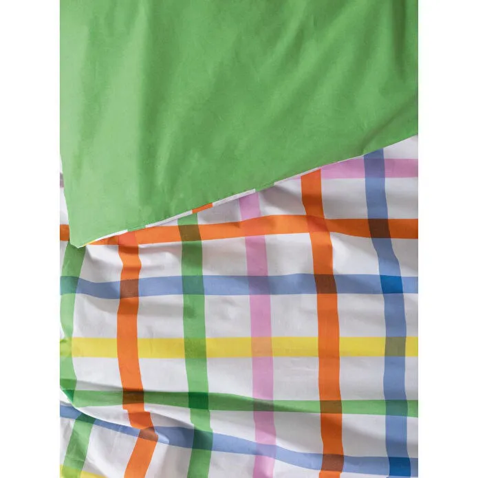 Cozy Home Popping Colors Çift Kişilik Lastikli Çarşaflı Nevresim Takımı Hype Yeşil