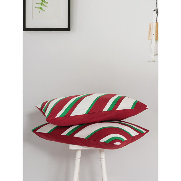 Cozy Home festive Tek Kişilik Lastikli Çarşaflı Nevresim Takımı Merry Kırmızı