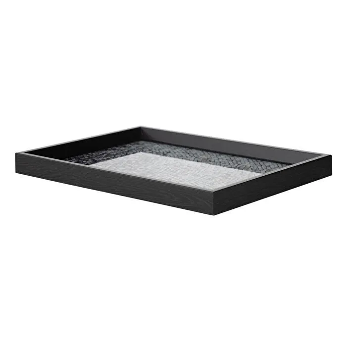 Mudo Home Black - Silver Chic Tepsi̇ 31x42cm