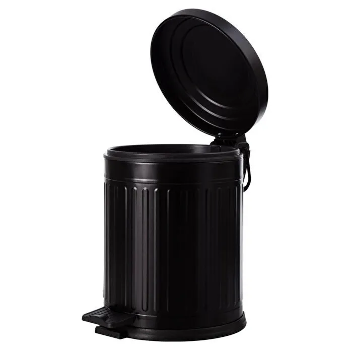 Mudo Home 5lt Pedalli Vintage Çöp Kovasi Si̇yah