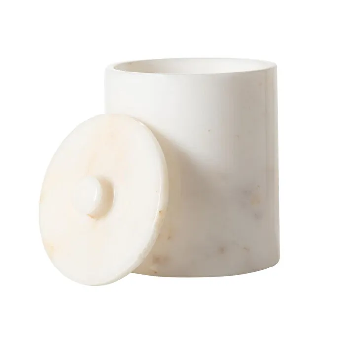 Mudo Home Marble Beyaz Çöp Kovasi 3 Lt