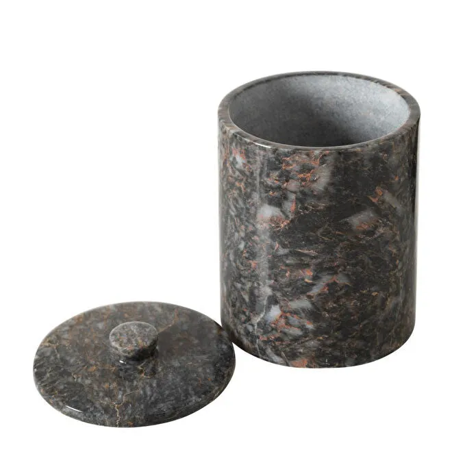 Mudo Home Marble Si̇yah Çöp Kovasi 3 Lt