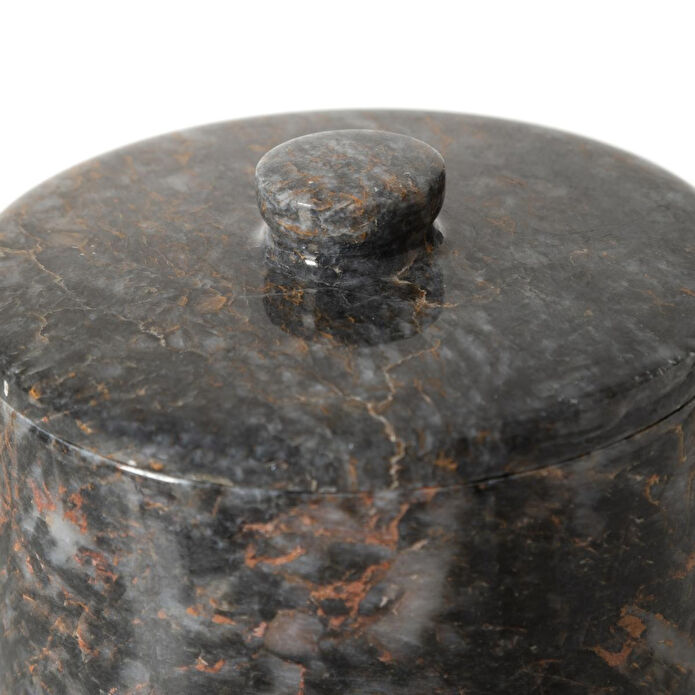 Mudo Home Marble Si̇yah Çöp Kovasi 3 Lt